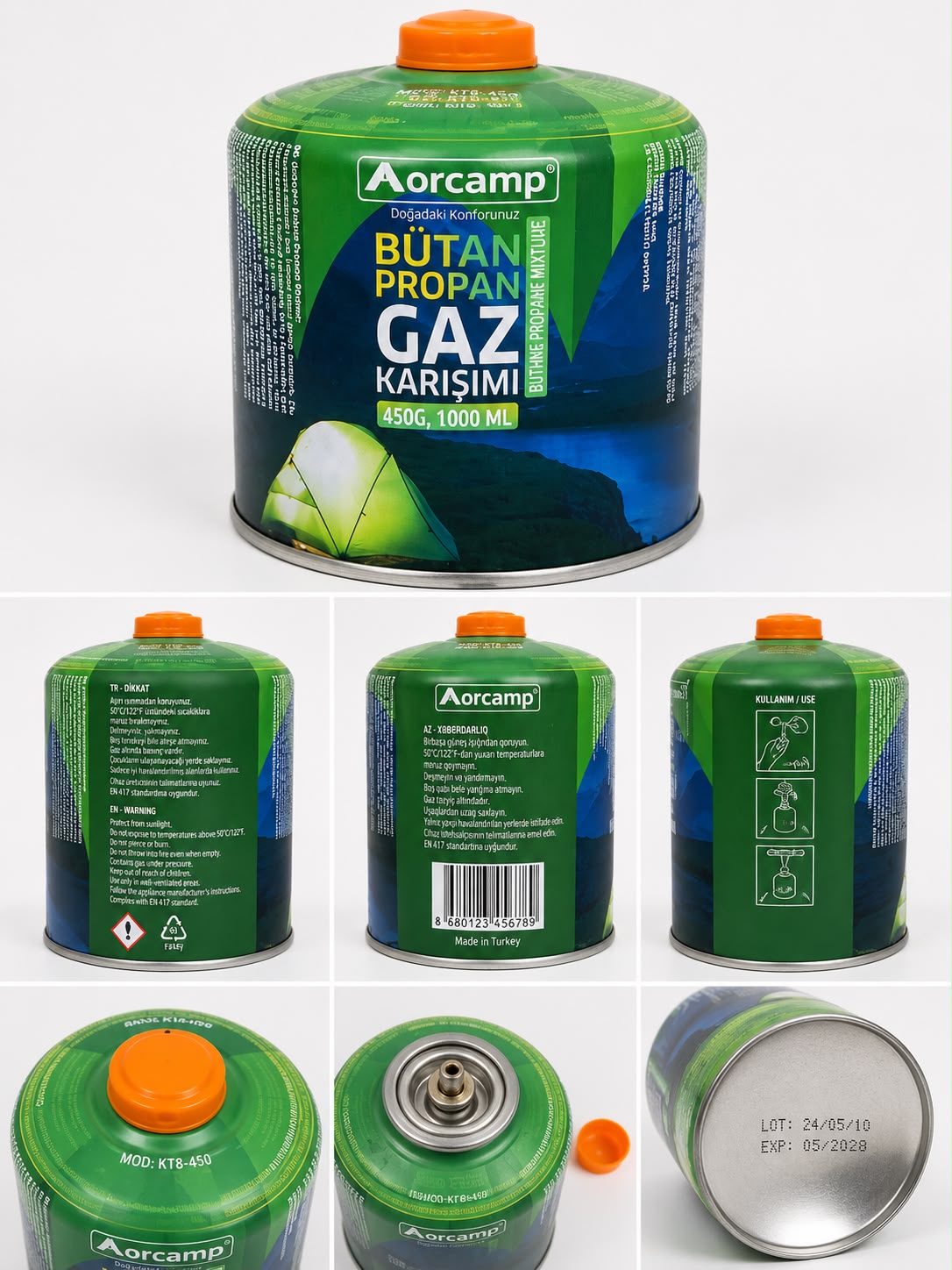 KARTUŞ GAZ DİK VE SLİNDİR